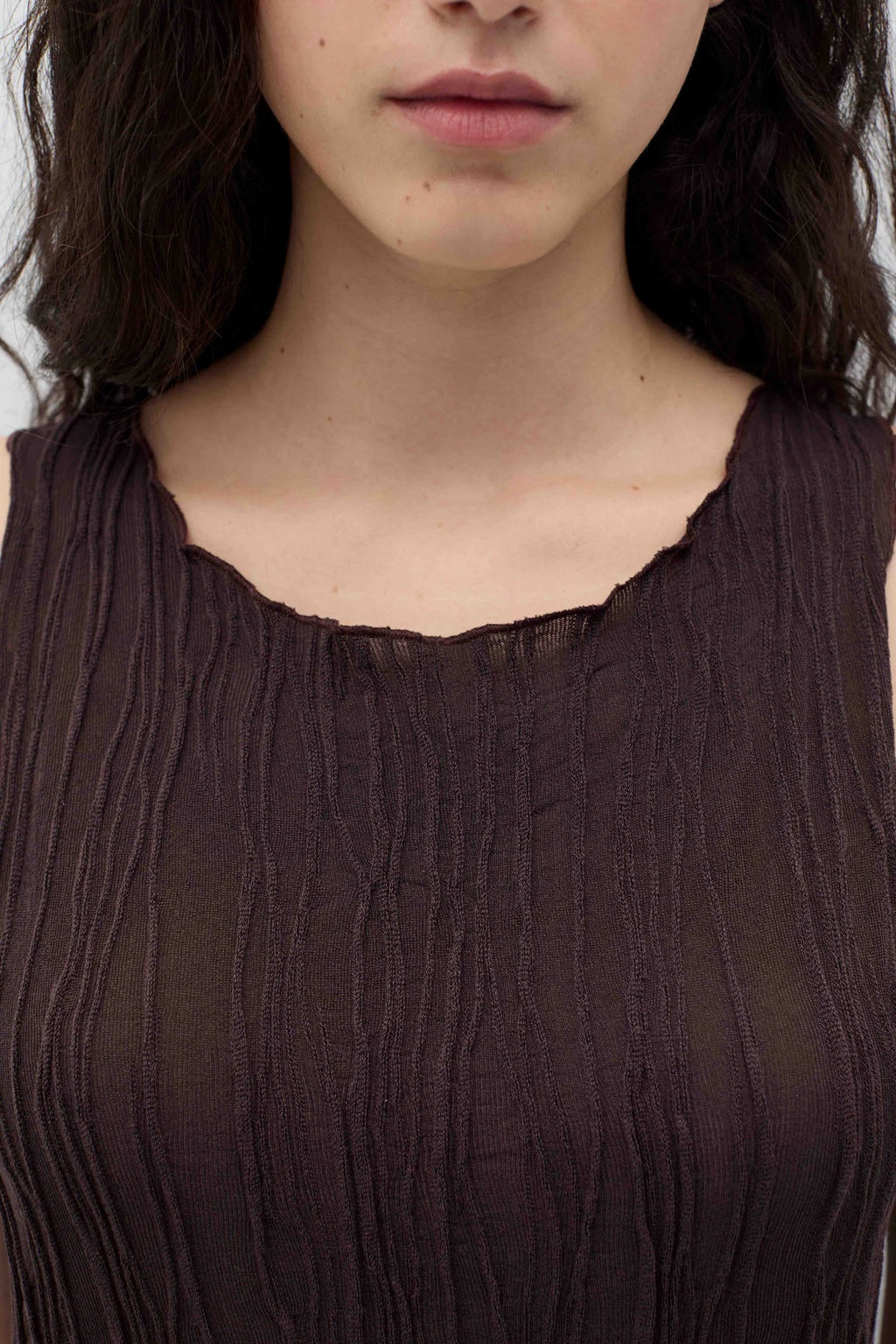 Leila's brown top