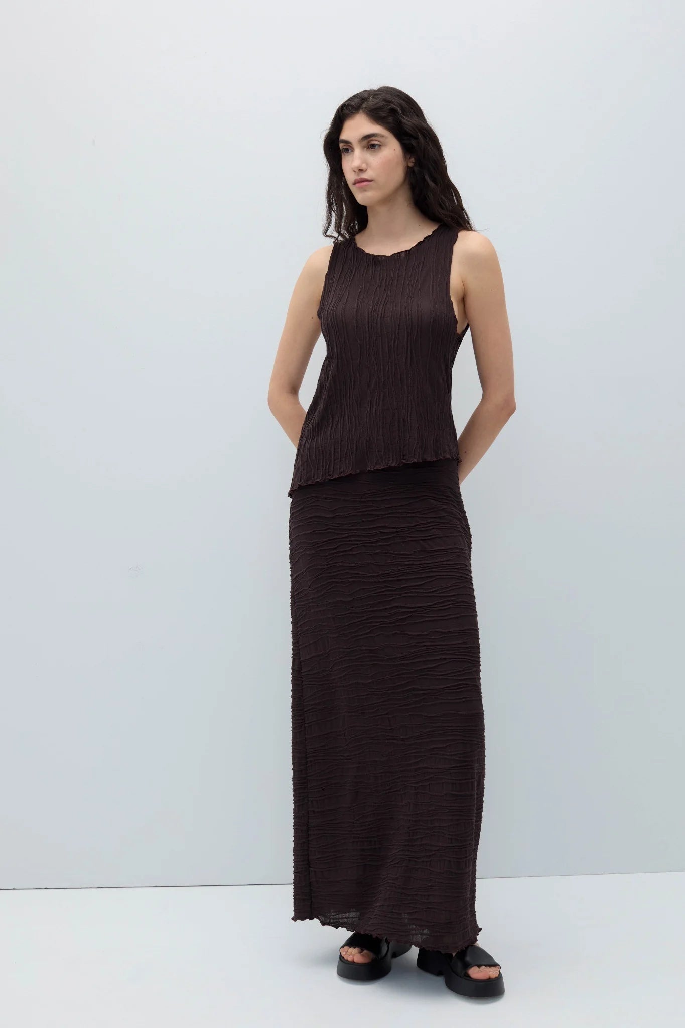 Selin brown skirt