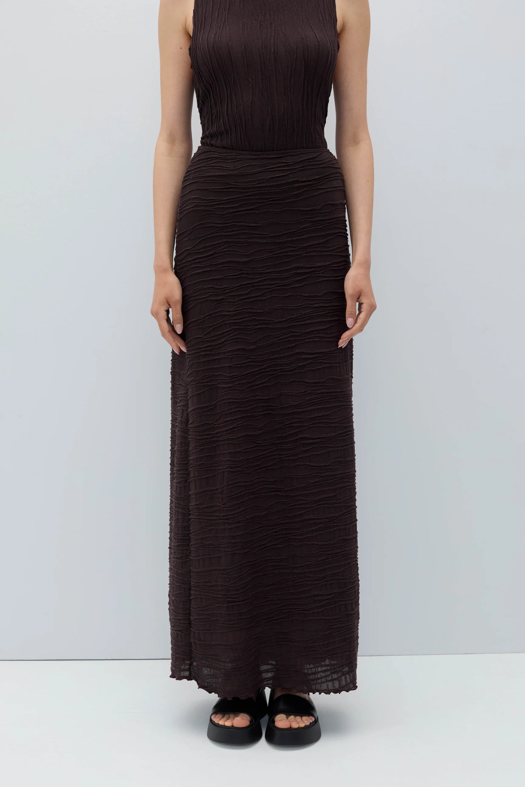 Selin brown skirt