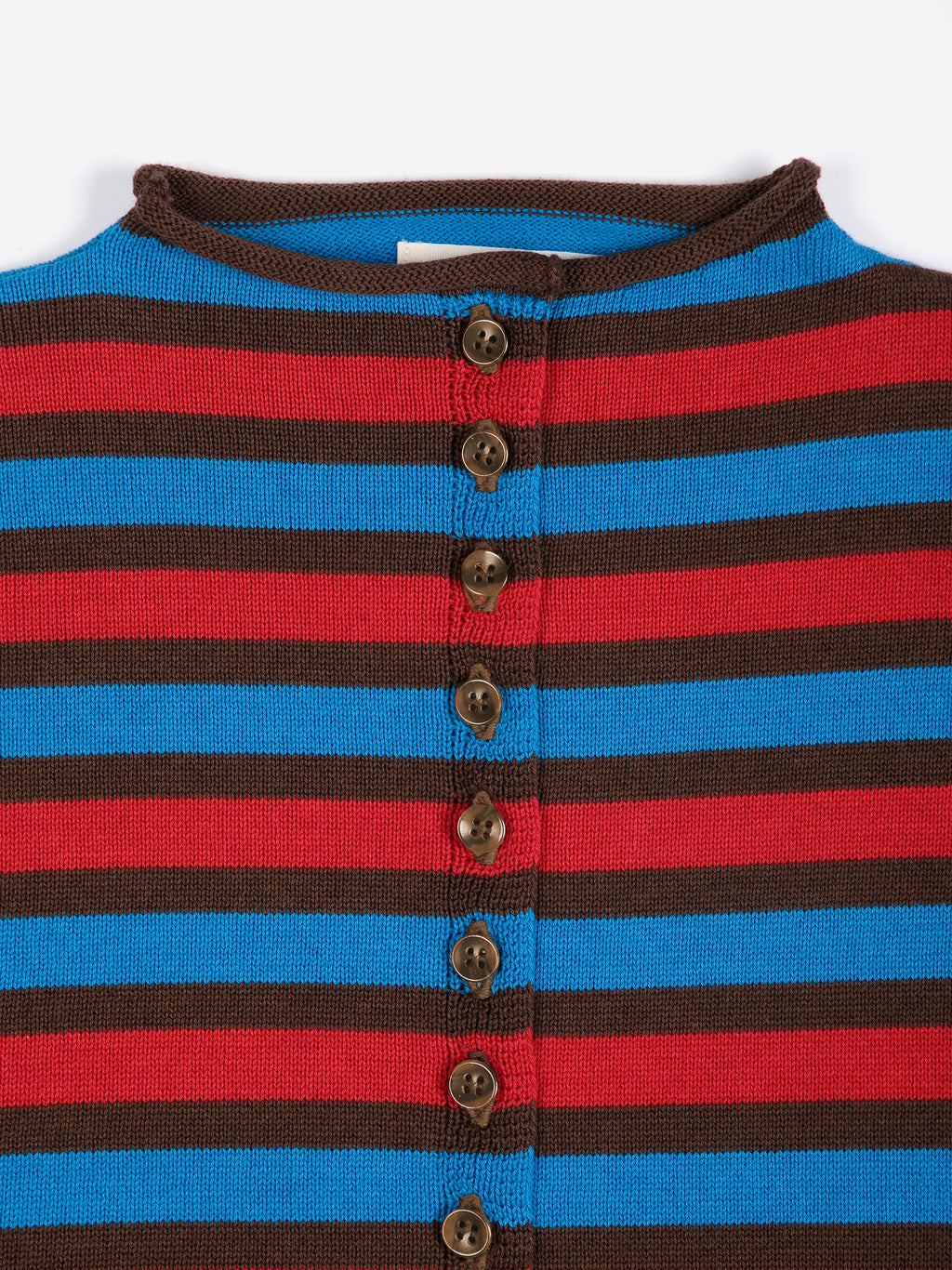 Striped cotton cardigan multi