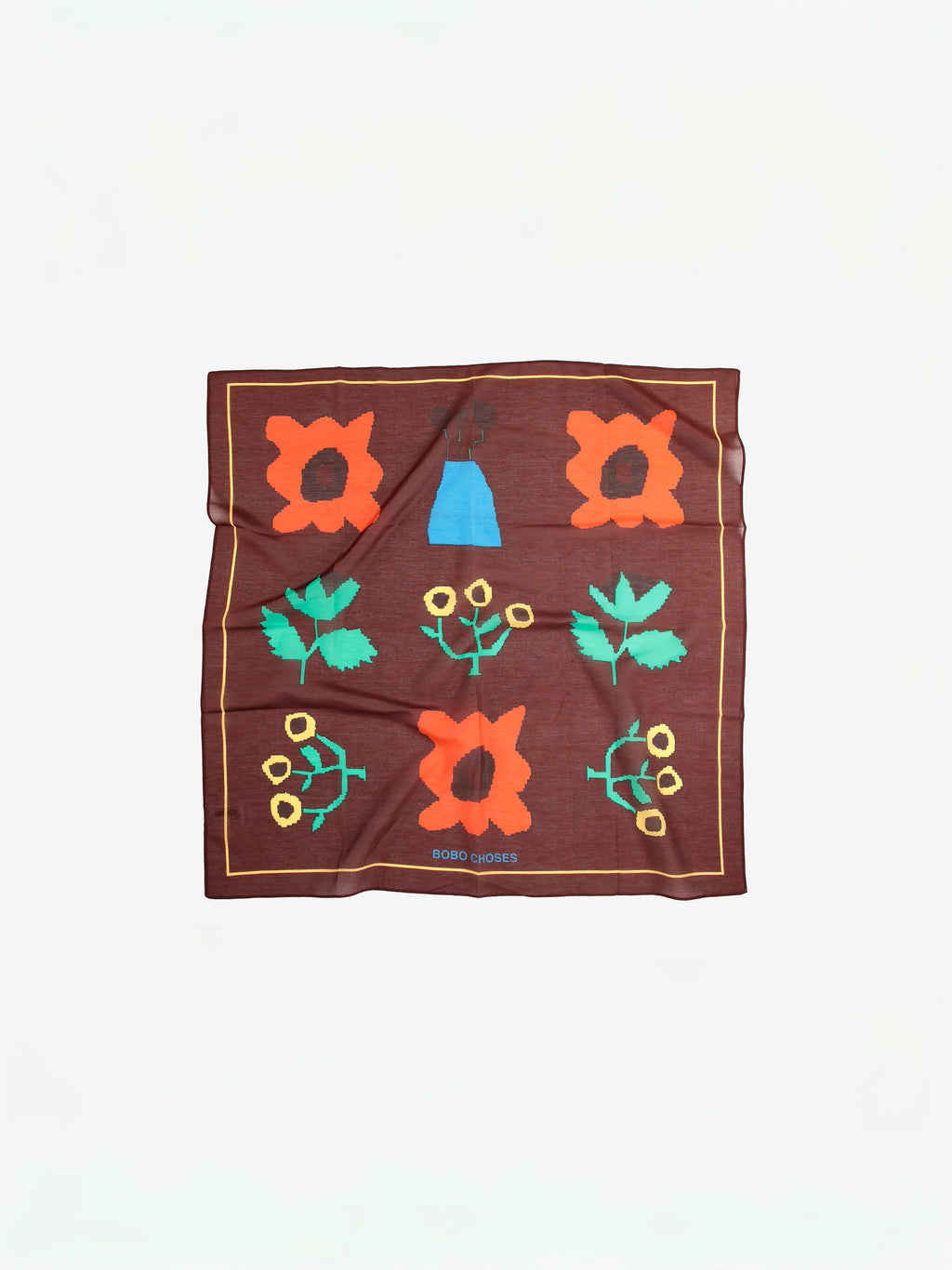 BC garden scarf brown