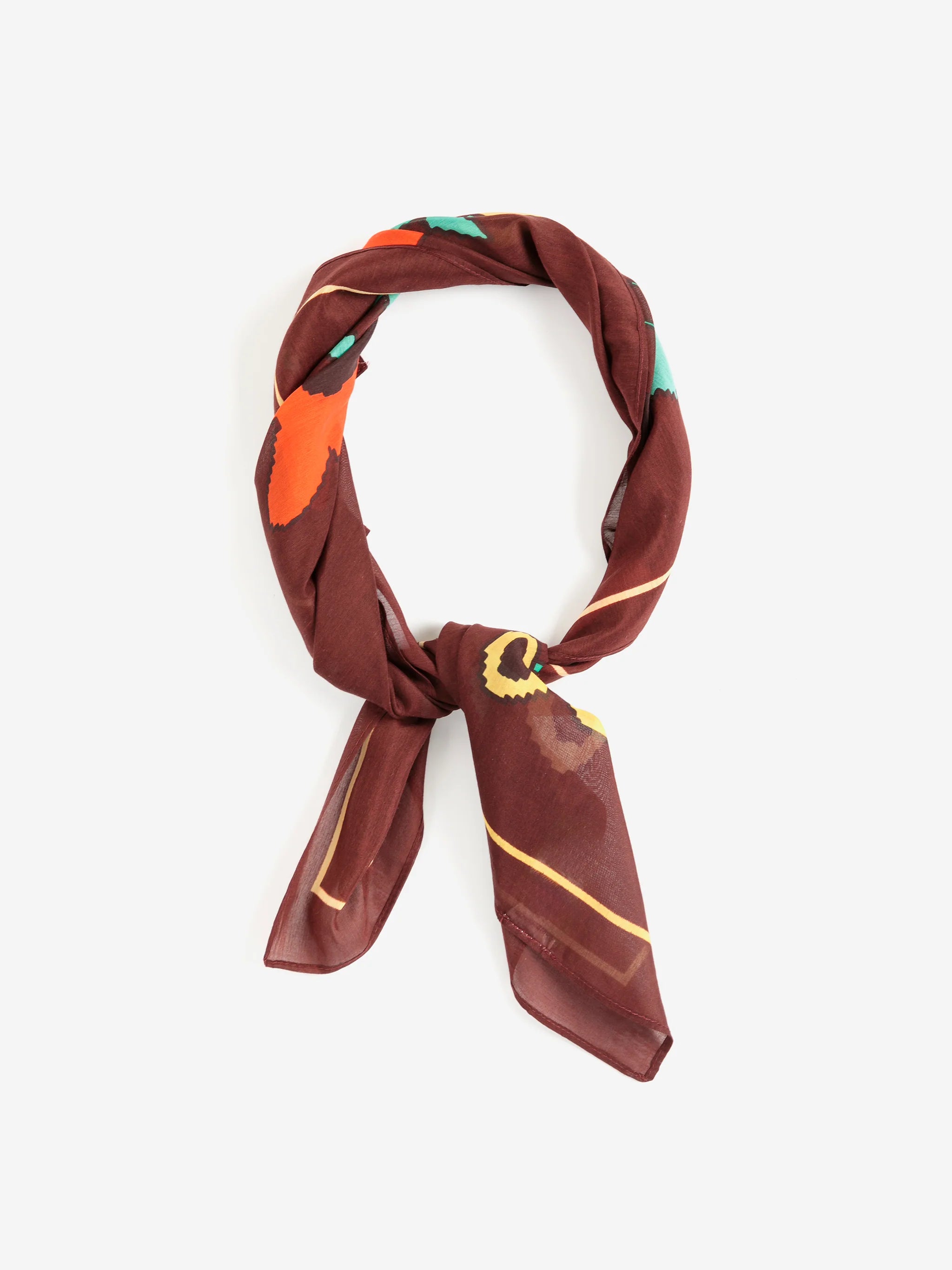 BC garden scarf brown