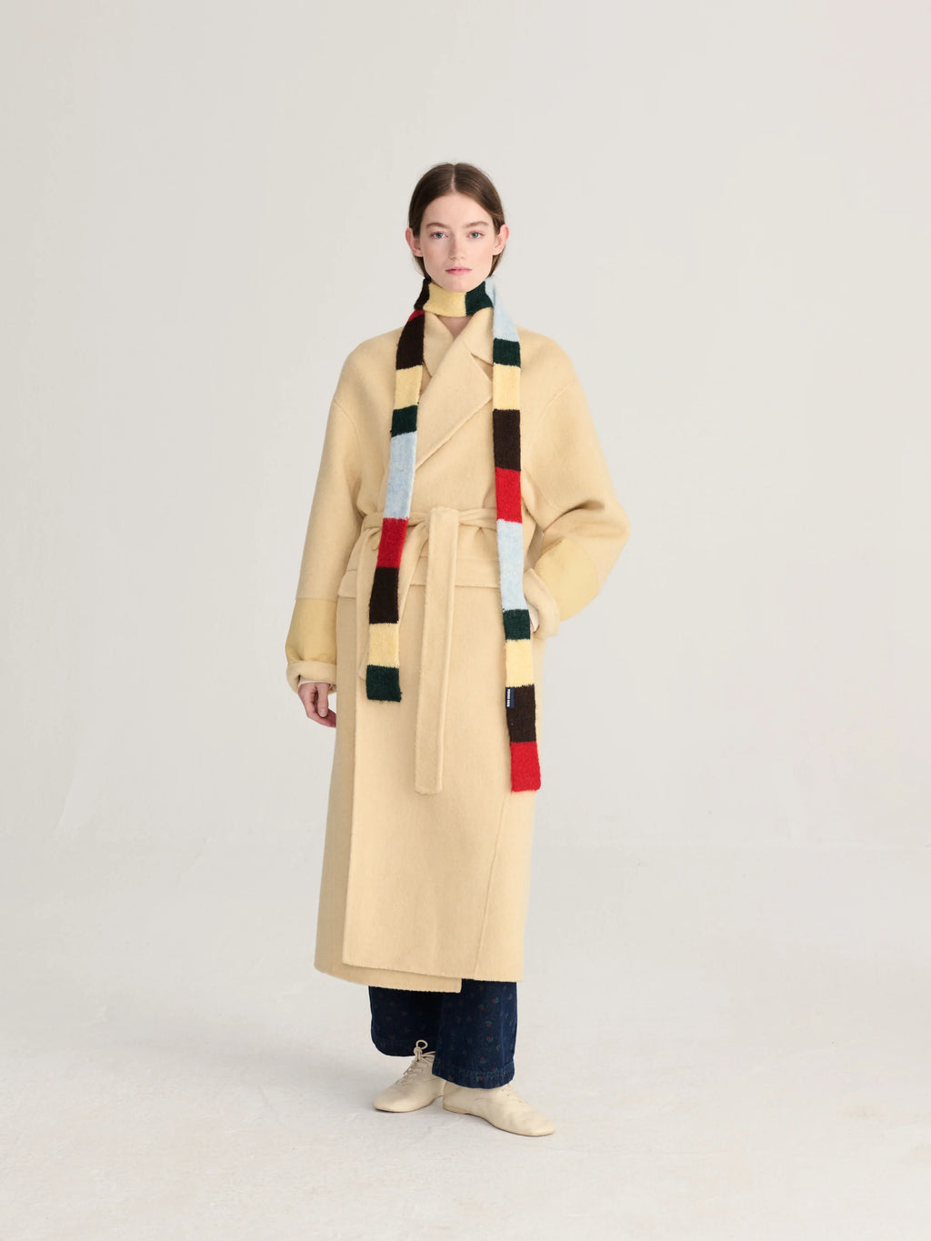 Striped scarf multicolor