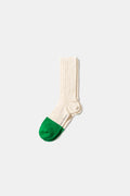 Bicolor socks off-white