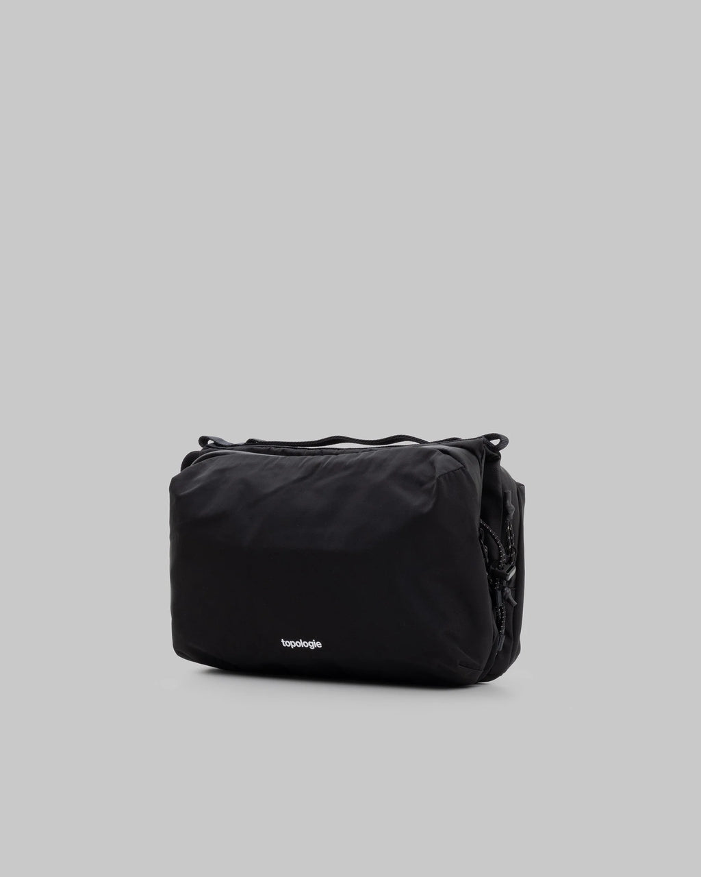 Bottle sacoche large black tech sateen