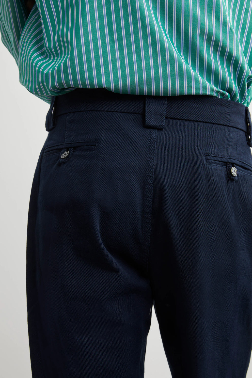 Pantalon à pinces marin