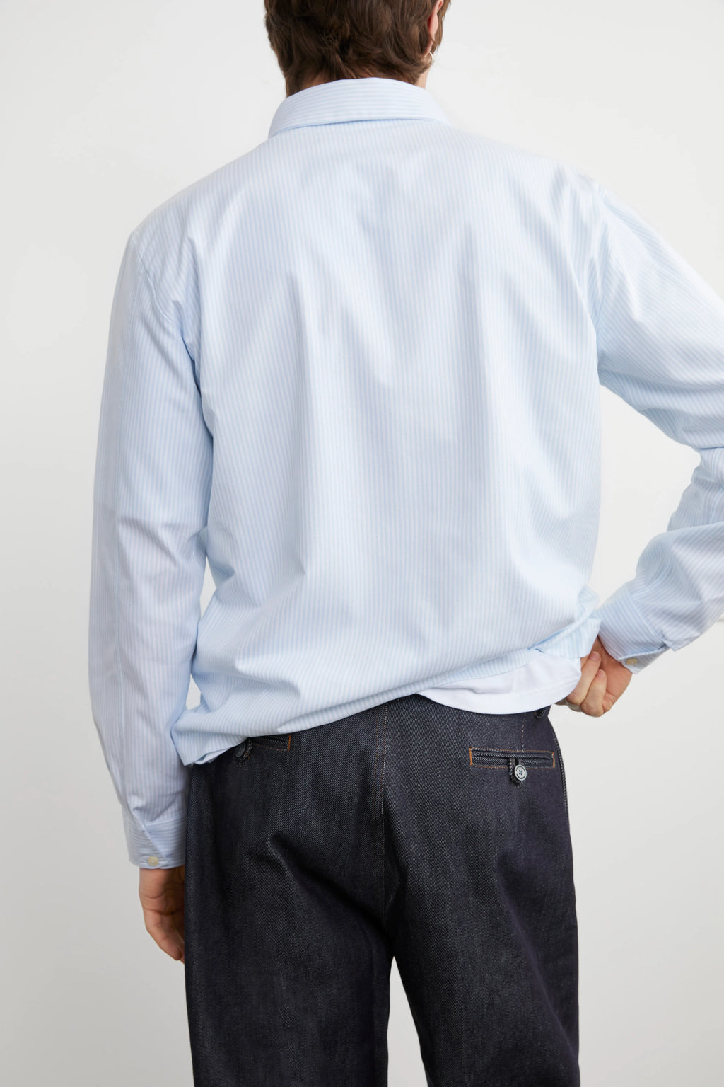 Chemise Oxford HEOL bleu à rayures