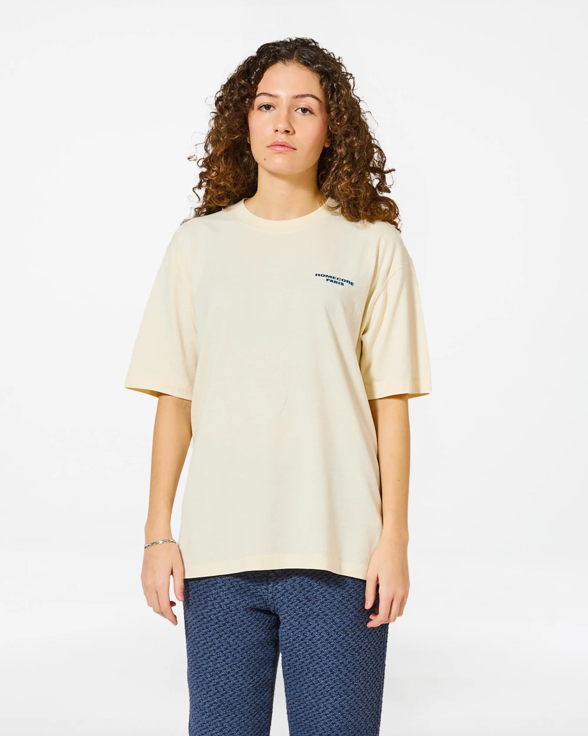 T-Shirt Paris 10 cream blue