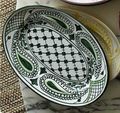 Oval bandana dish