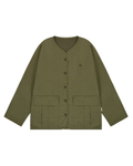 Reversible round utility jacket khaki