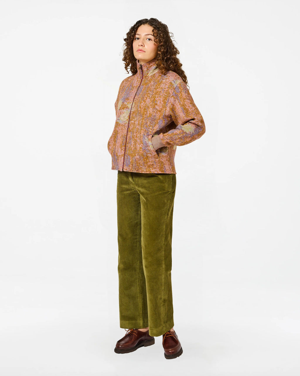 Jacket ema nympheas multi khaki