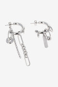 Iris crystal palladium earrings