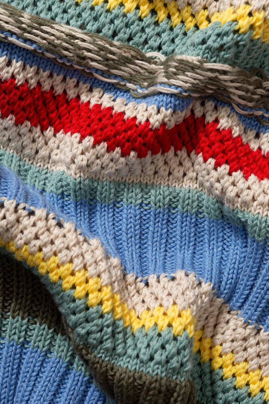 Multi stripes vest off white