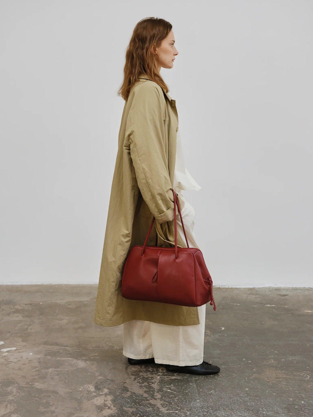 Brooklyn bag cherry red