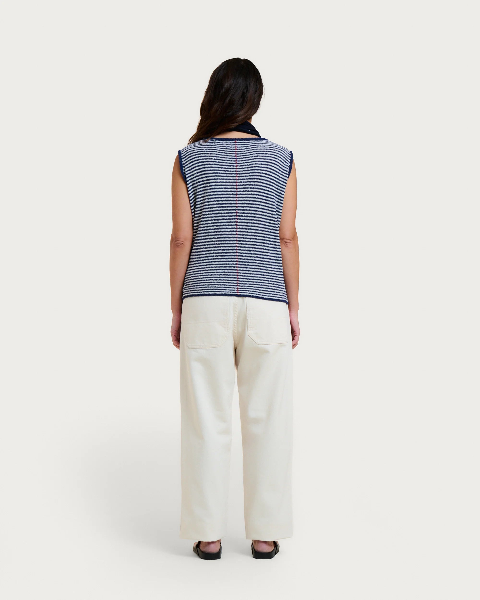 Débardeur sofia spuma navy stripes