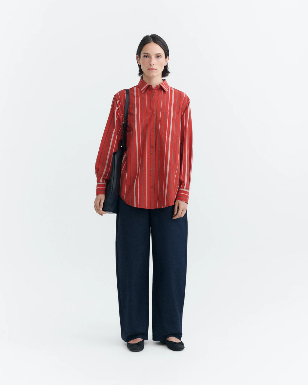 Red steffi stripes odelia blouse