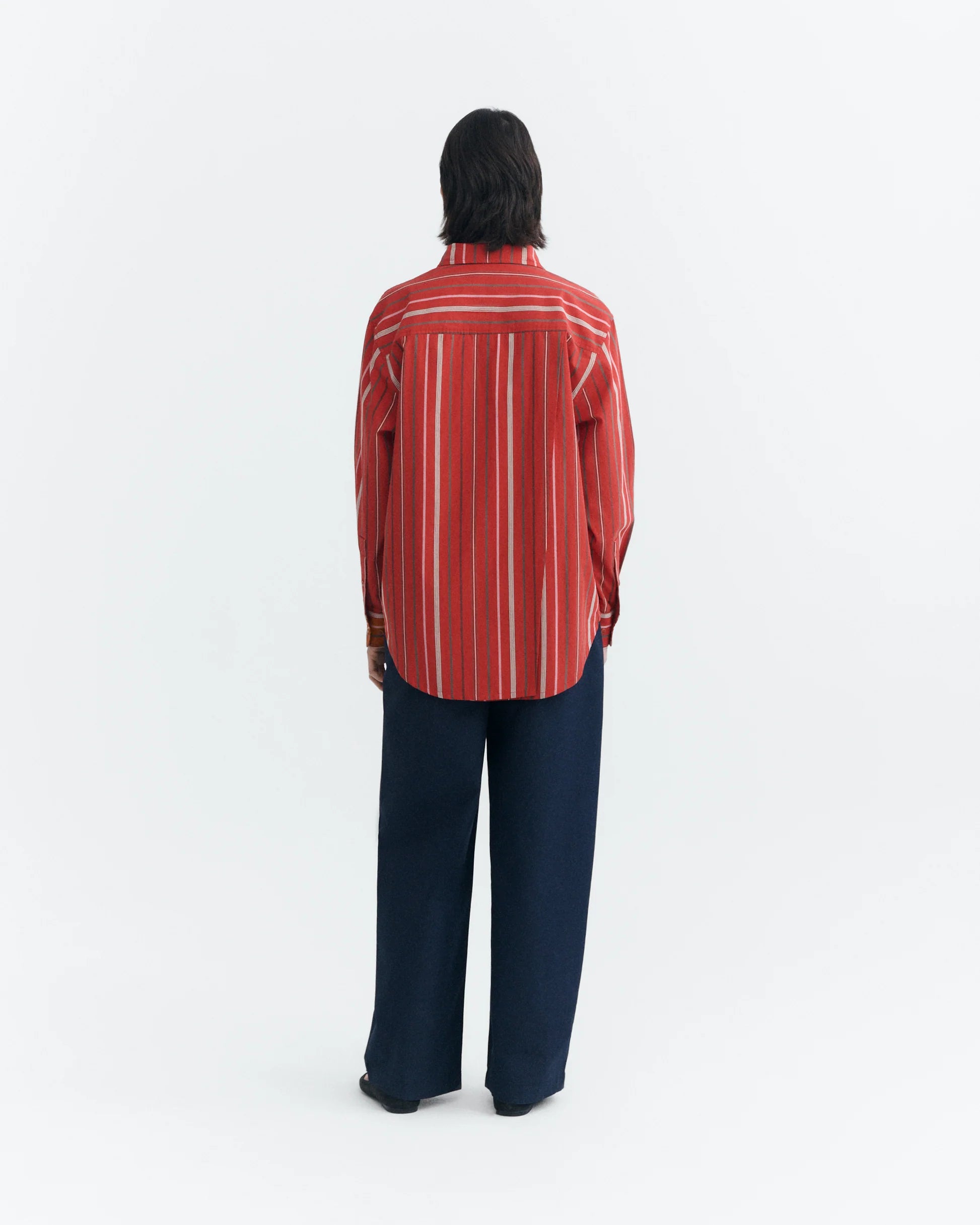 Red steffi stripes odelia blouse