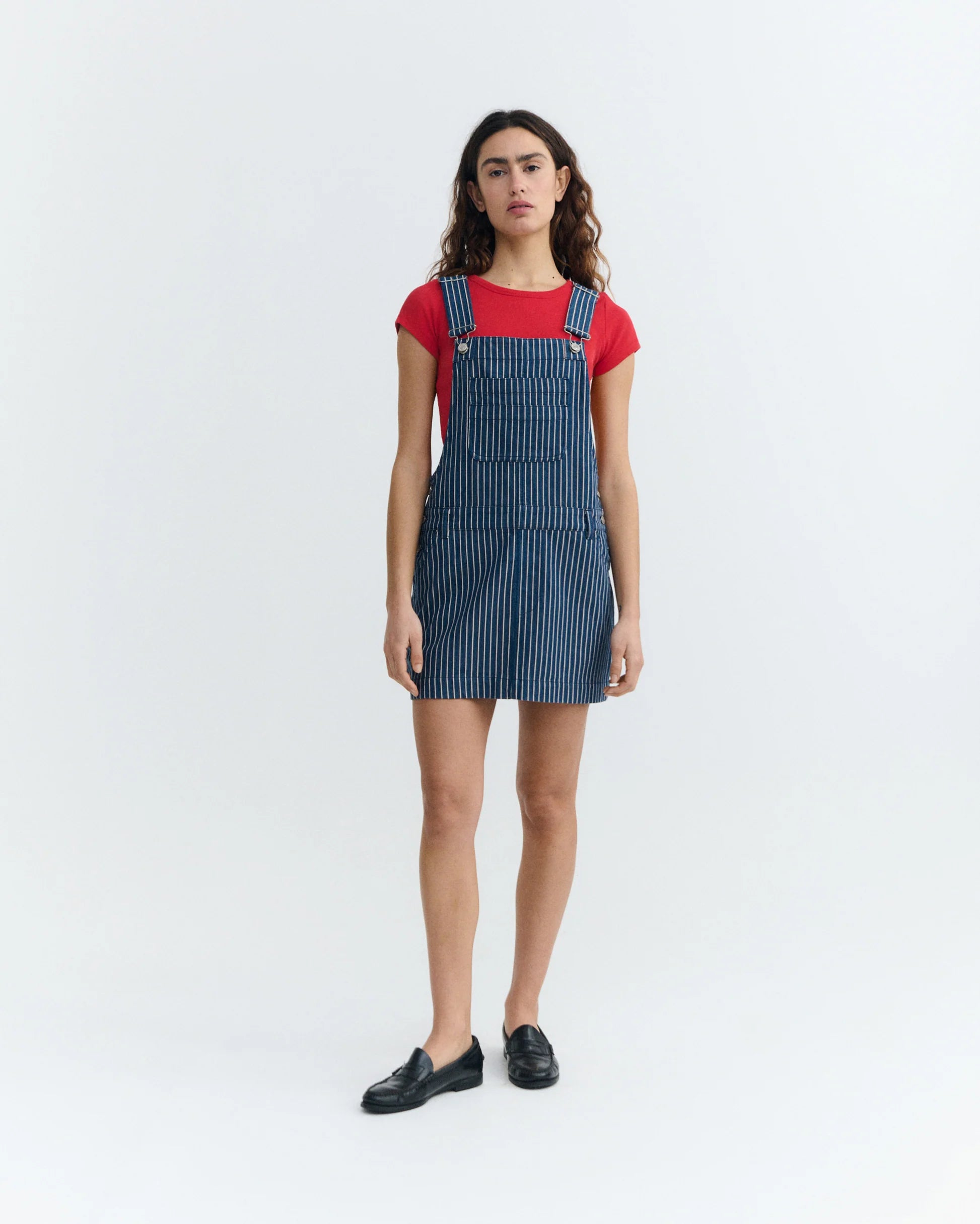 Rafaela railway stripes dress