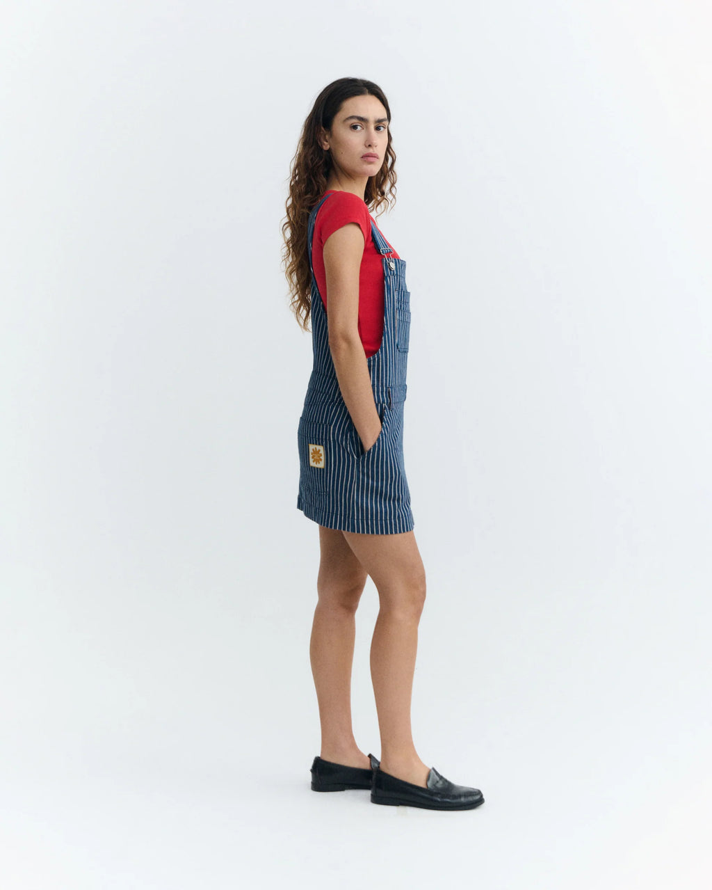 Rafaela railway stripes dress