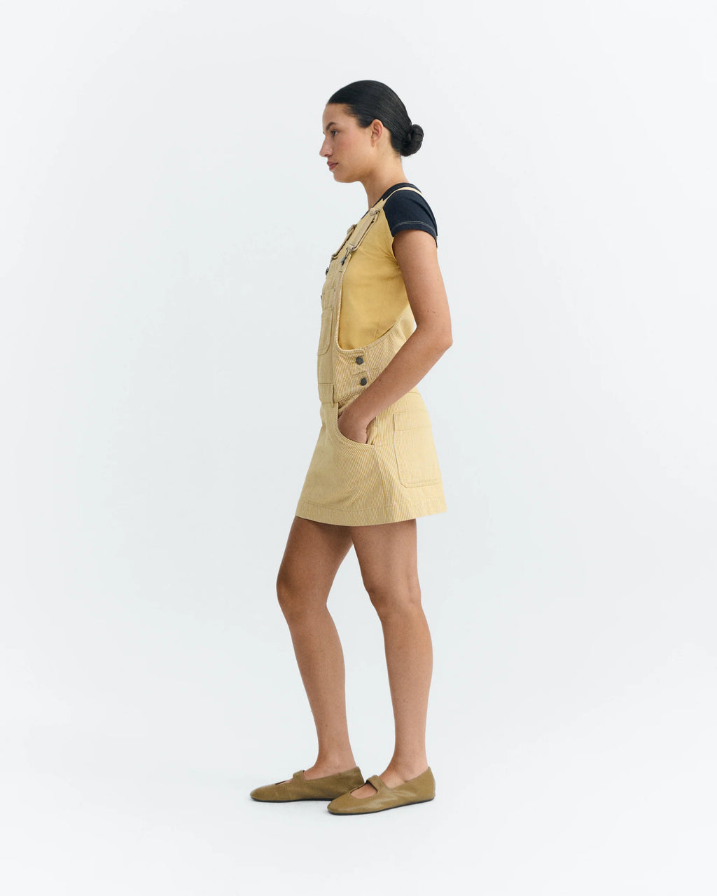 Rafaela nogal stripes dress