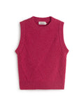 Red kaia knitted vest