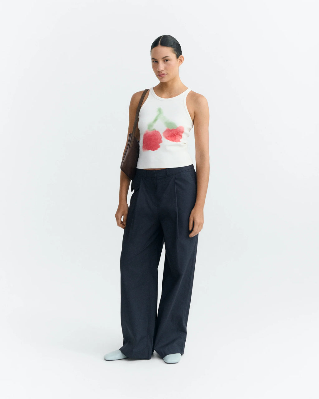 Harriet top blurry cherry
