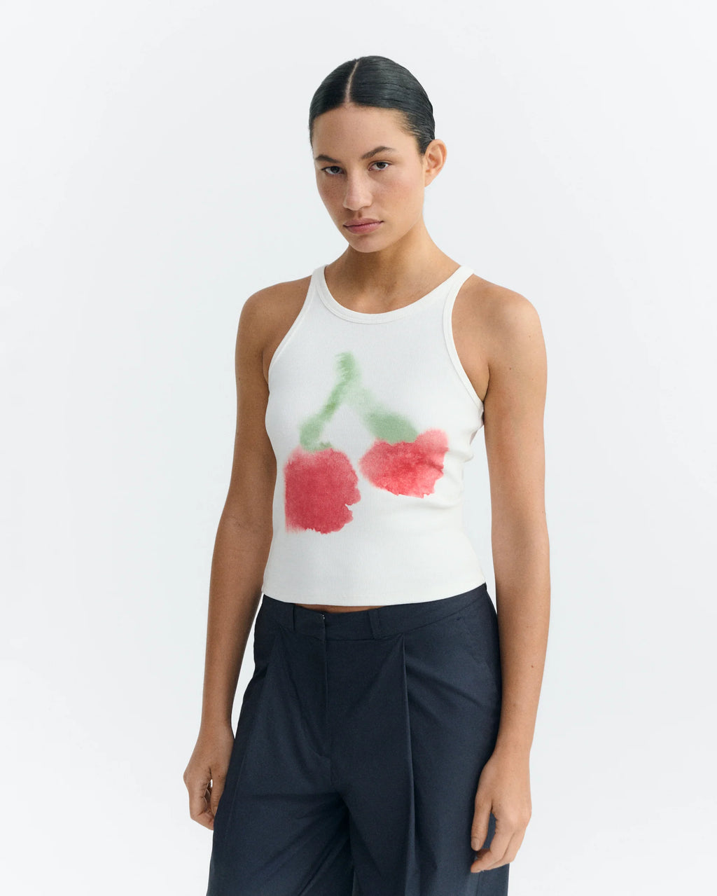 Harriet top blurry cherry