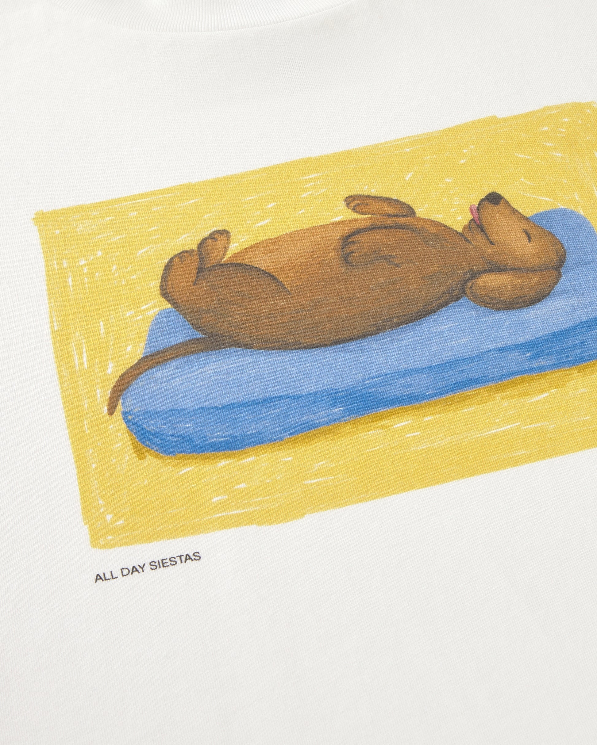 Siesta dog volta tee white