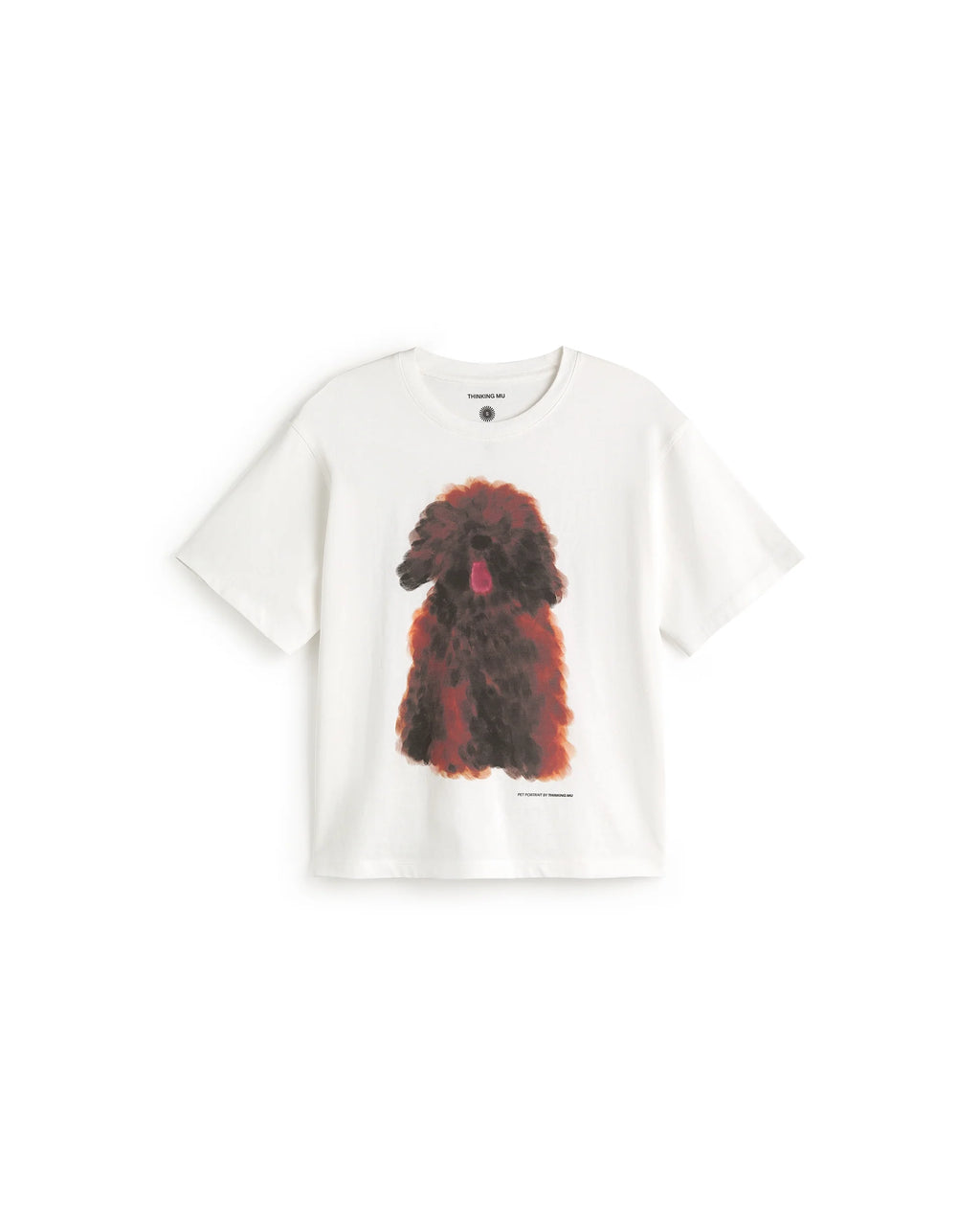 Pet portrait white lucia tee