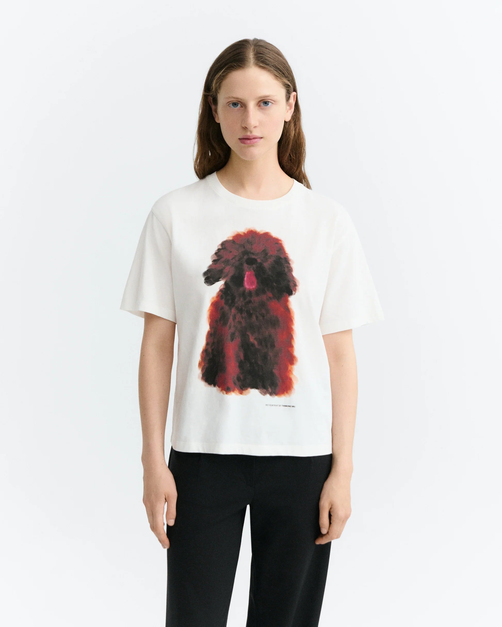 Pet portrait white lucia tee