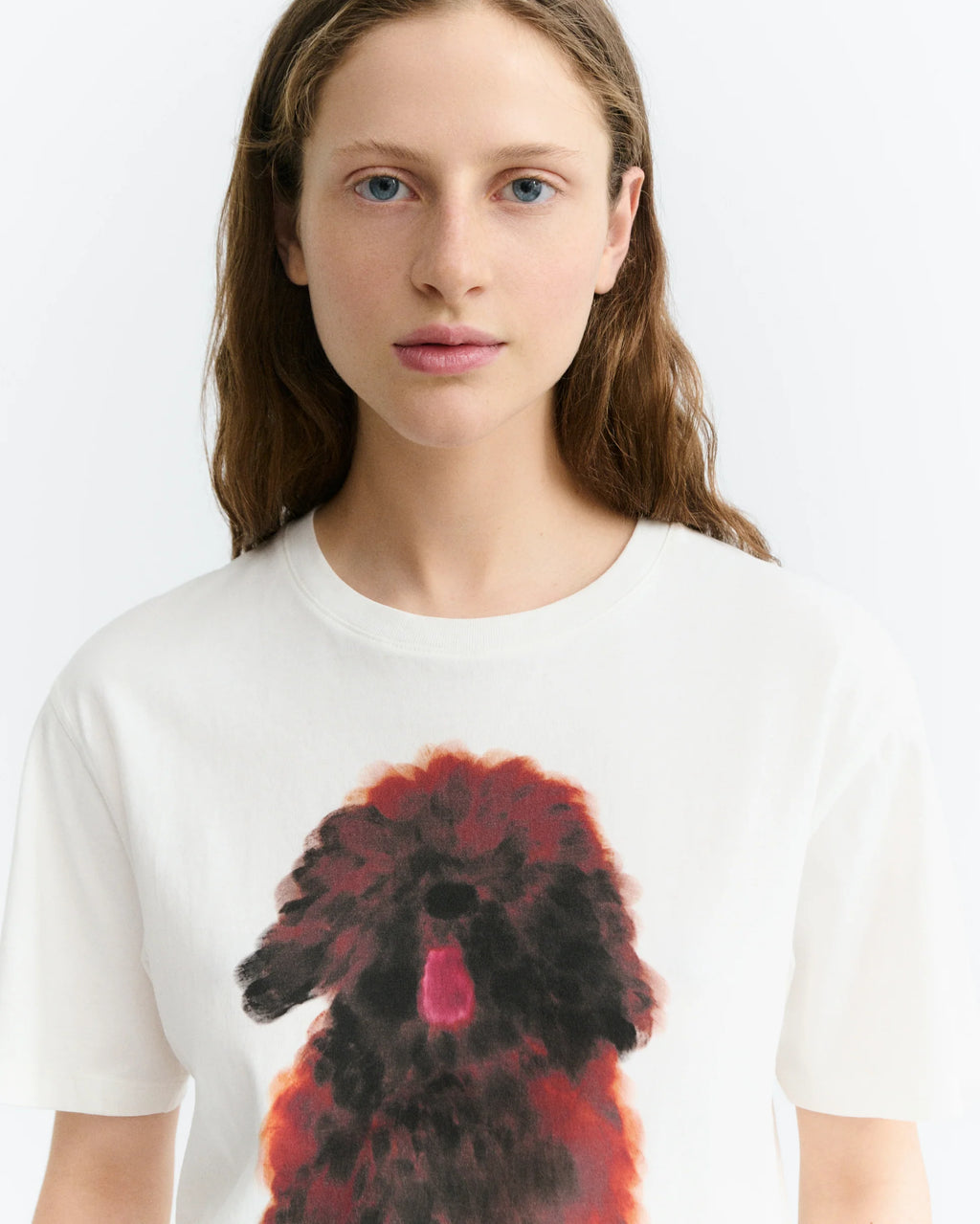 Pet portrait white lucia tee