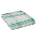 Blue pure wool blanket