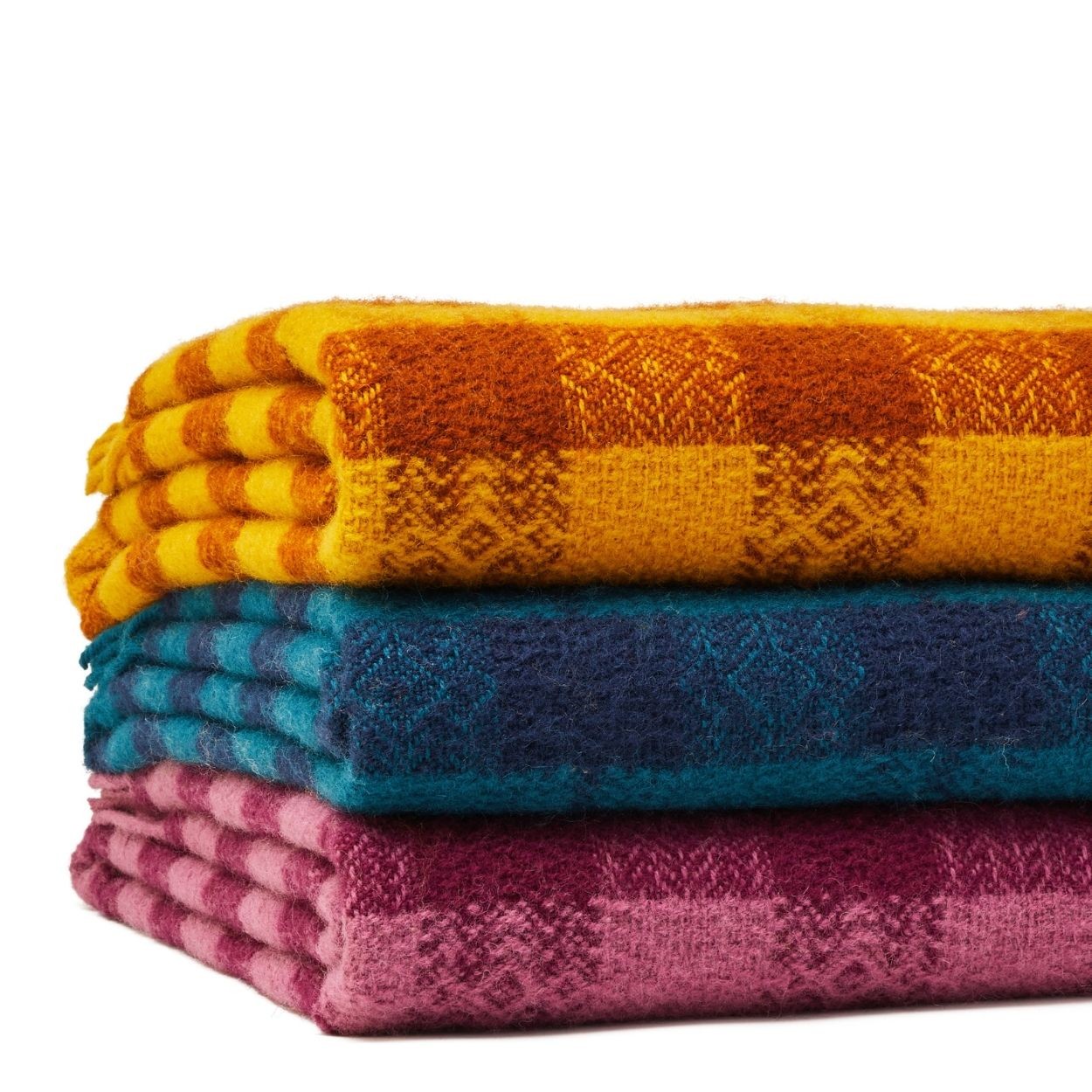 Bordeaux virgin wool blanket