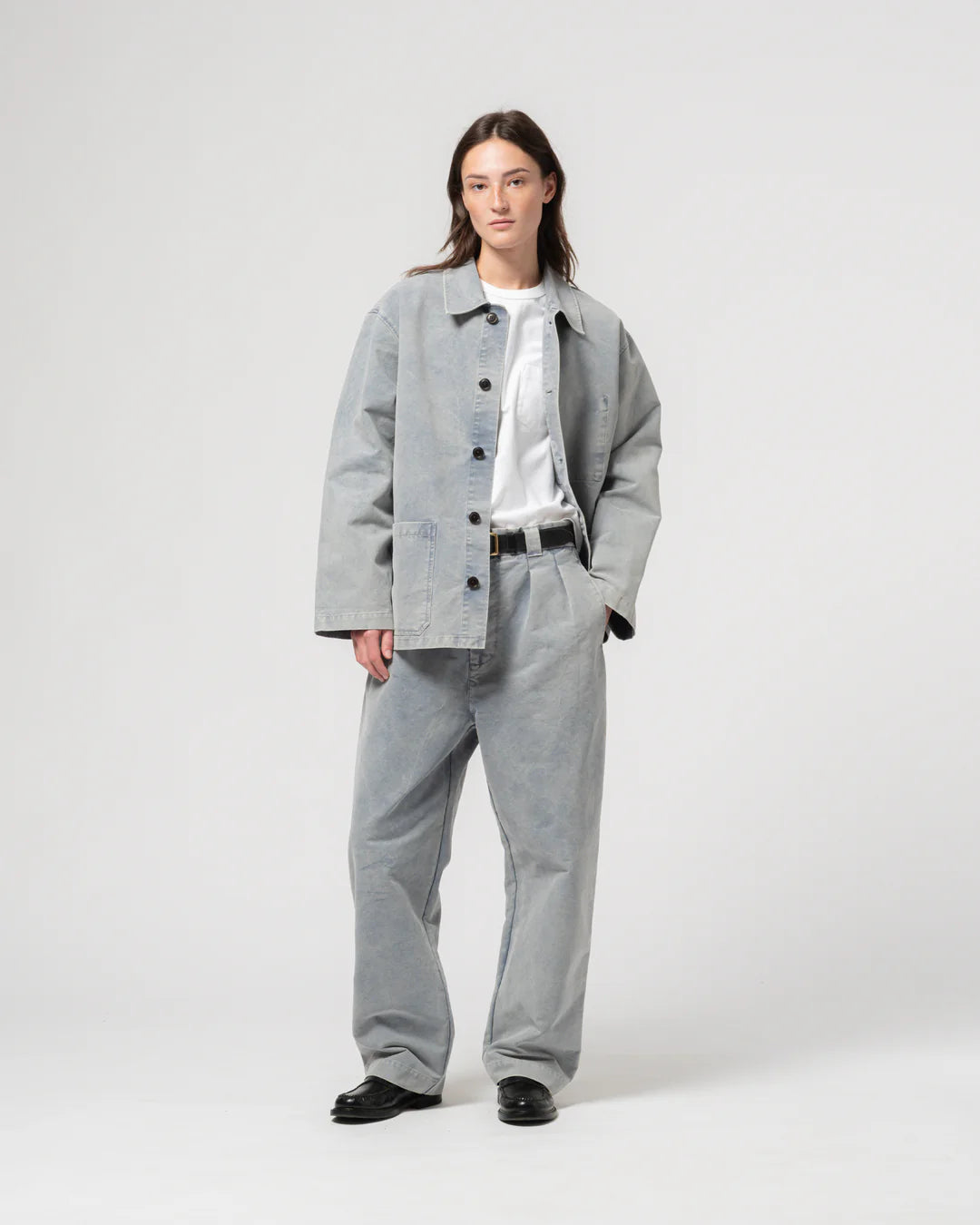 Coach jacket nebraska cotton coastal blue