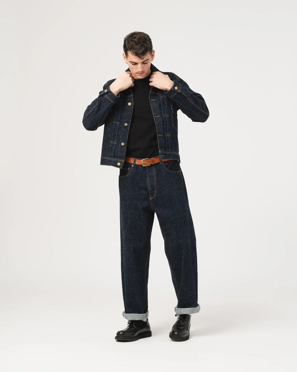 Neppy denim indigo