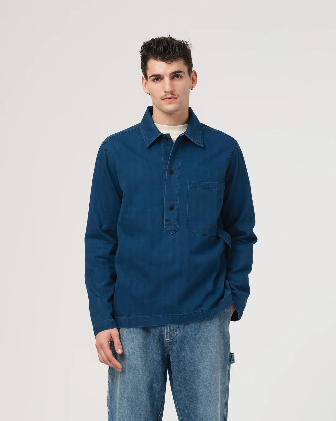 Fisherman shirt blue