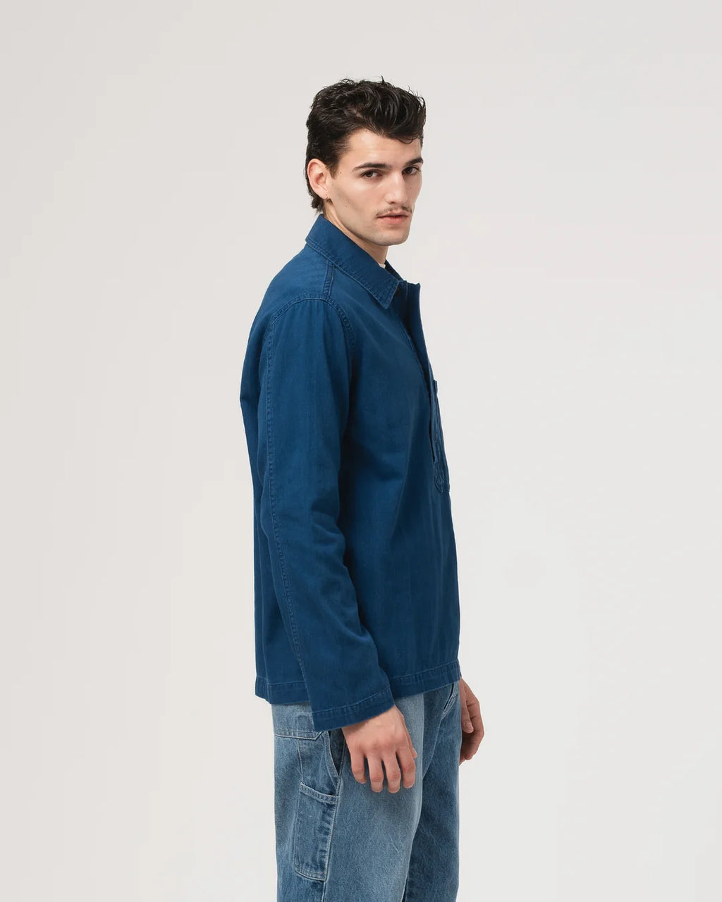 Fisherman shirt blue