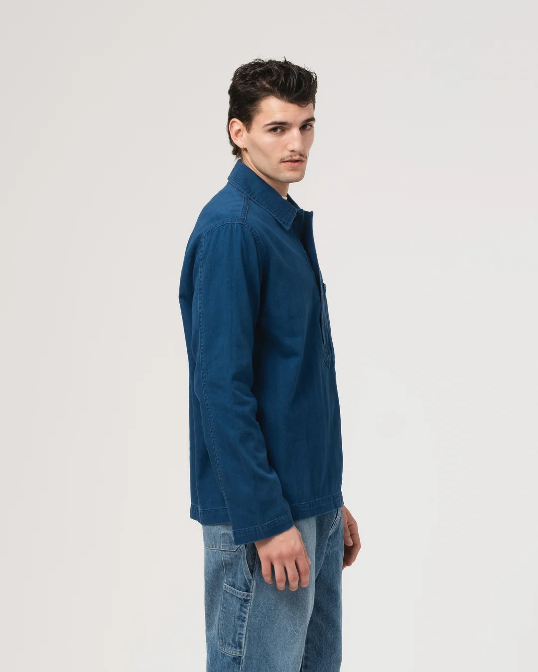 Fisherman shirt blue