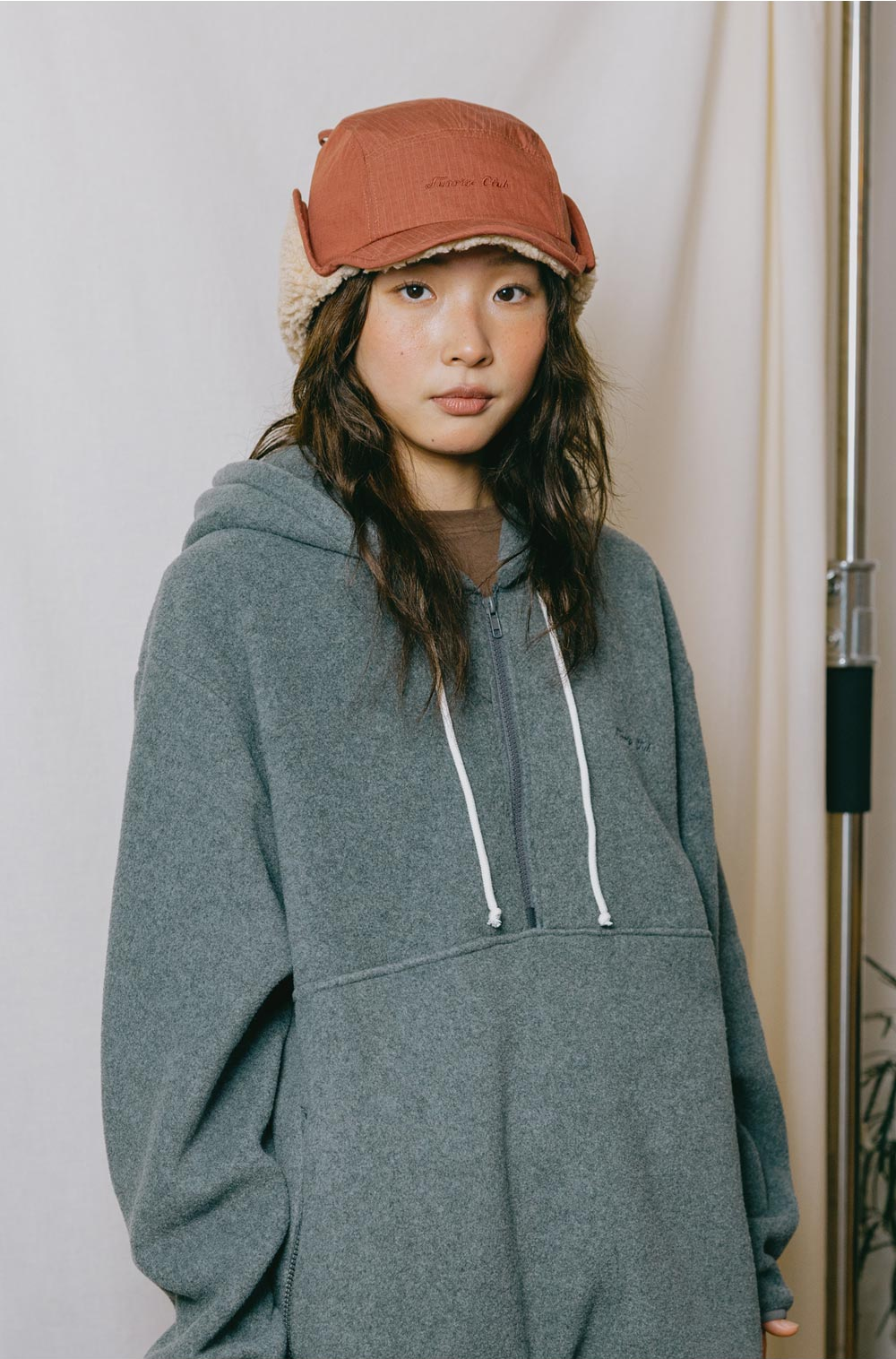 Ripstop reversible trooper hat red