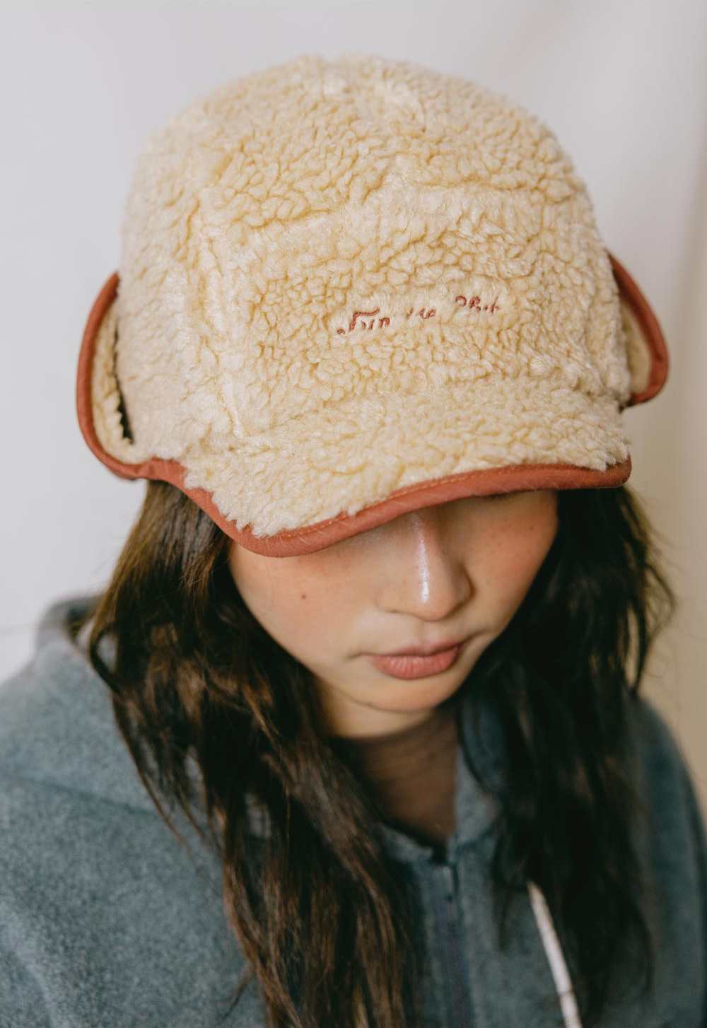 Ripstop reversible trooper hat red