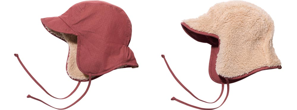 Ripstop reversible trooper hat red