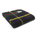 Plaid laine vierge tartan vert