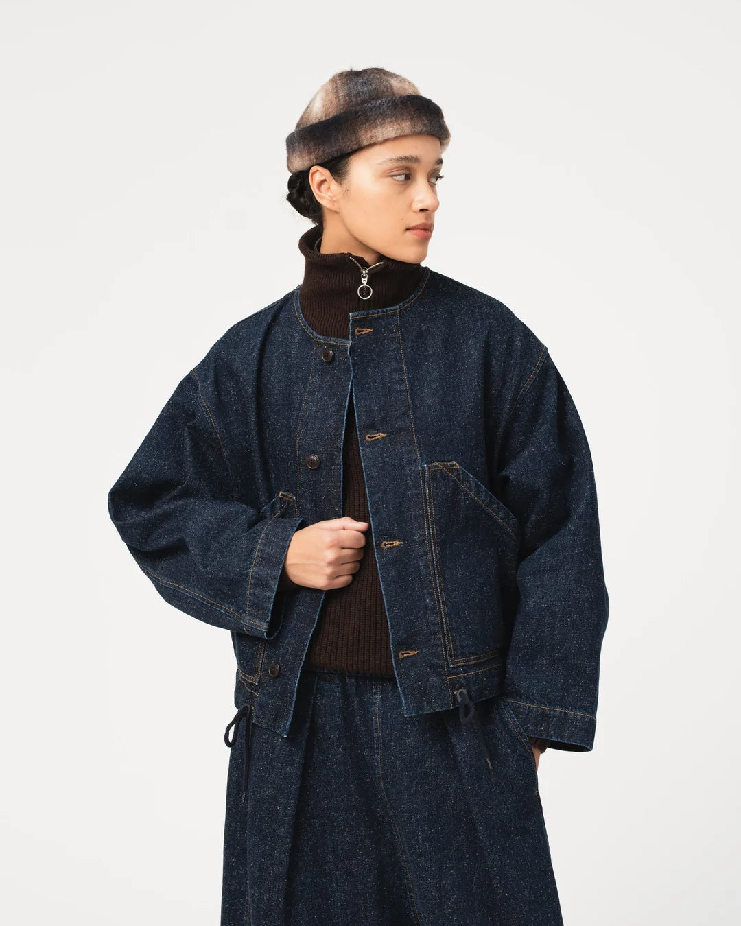 Nuclear jacket neppy denim indigo