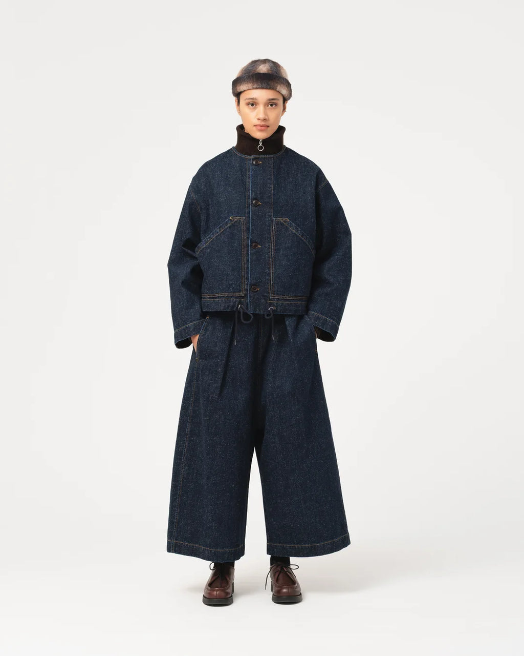 Nuclear jacket neppy denim indigo