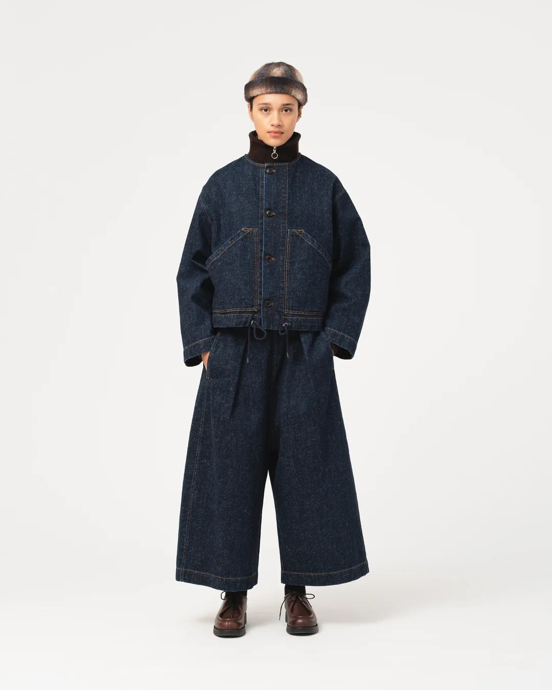 Nuclear jacket neppy denim indigo