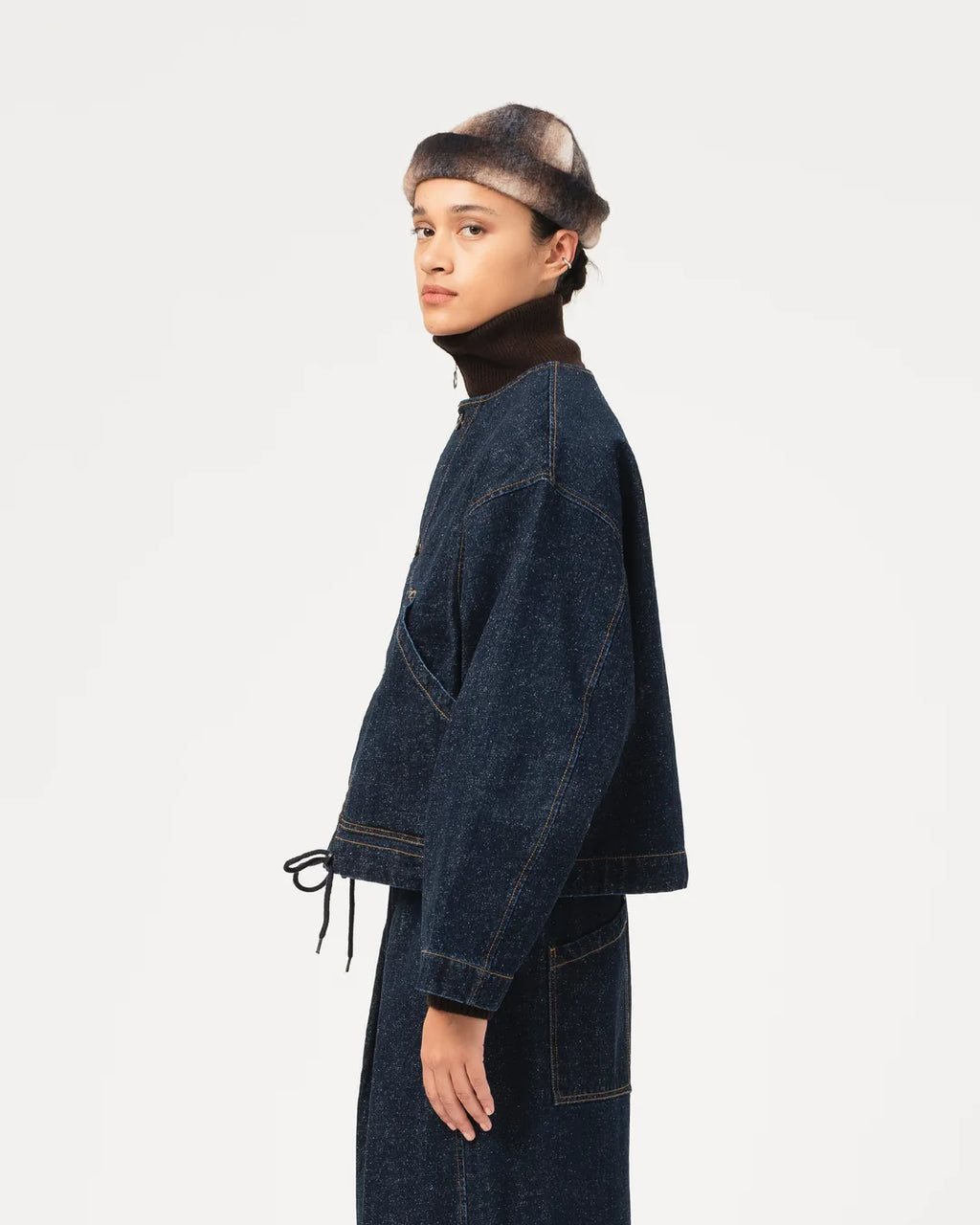 Nuclear jacket neppy denim indigo