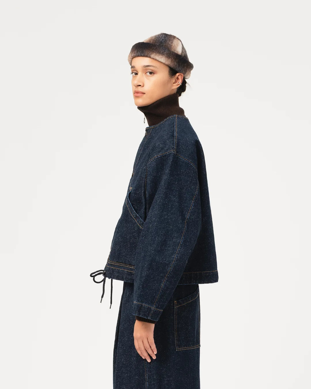 Nuclear jacket neppy denim indigo