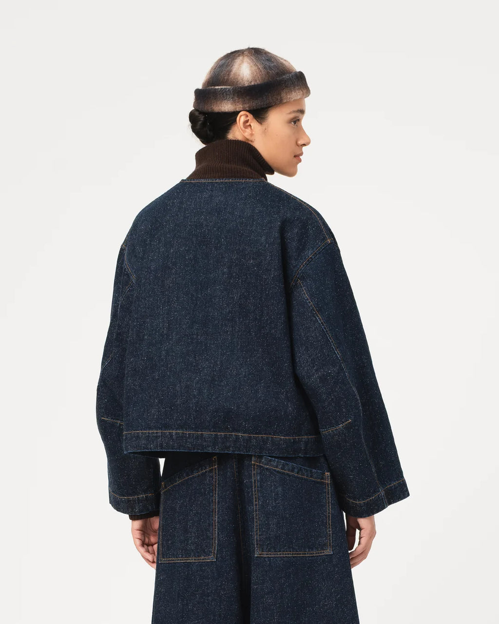 Nuclear jacket neppy denim indigo