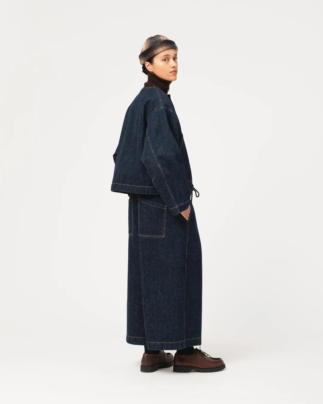 Nuclear jacket neppy denim indigo