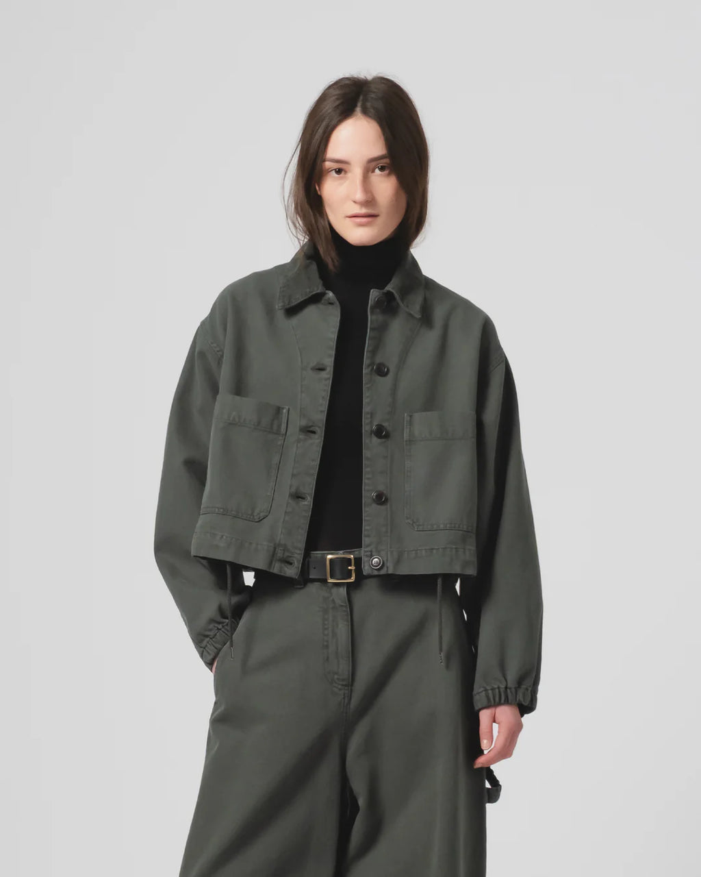 Woopsie Jacket Canvas Forest Green